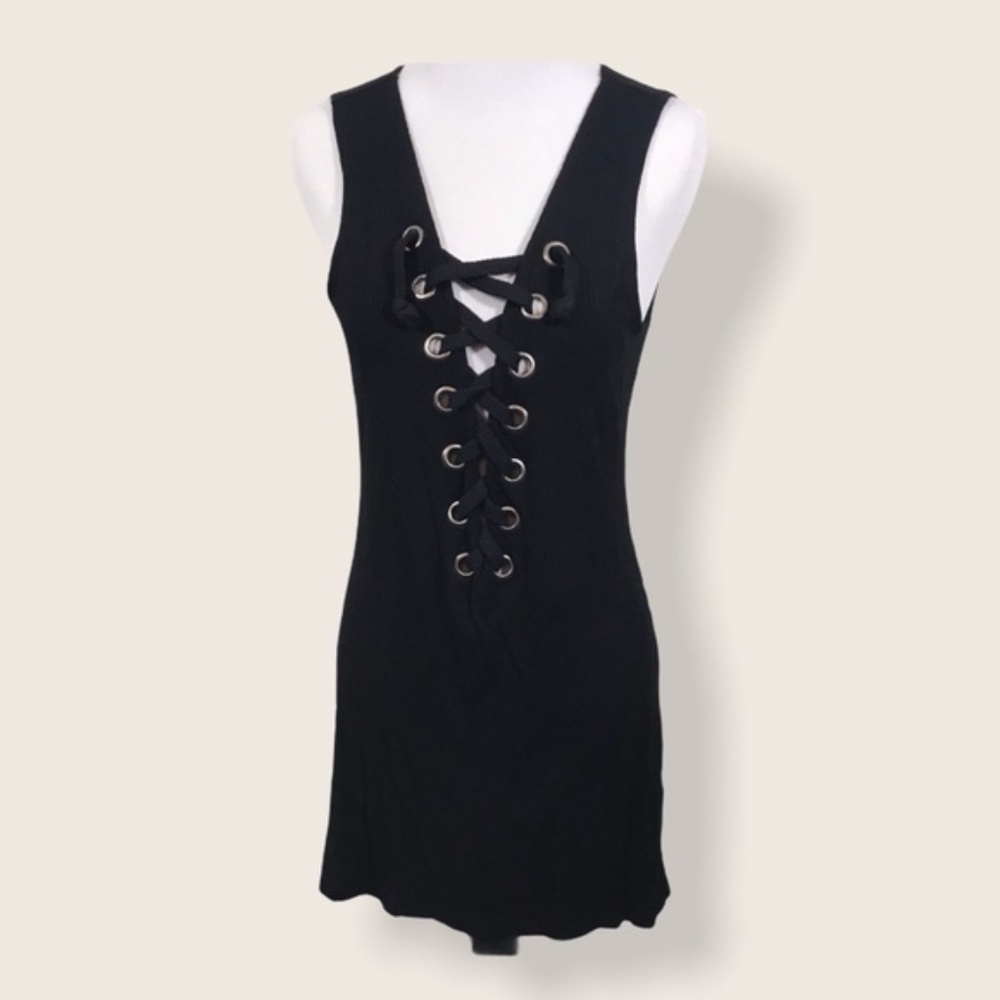 New Emma and Sam Black Flattering Mini Dress